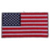 US Flag Patch Silver Border 2.5 Inch