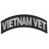 Vietnam Vet Patch White Rocker | US Military Vietnam Veteran Patches