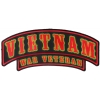 Vietnam War Veteran Rocker Large | US Military Vietnam Veteran Patches