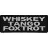 Whiskey Tango Foxtrot Patch | US Military Veteran Patches