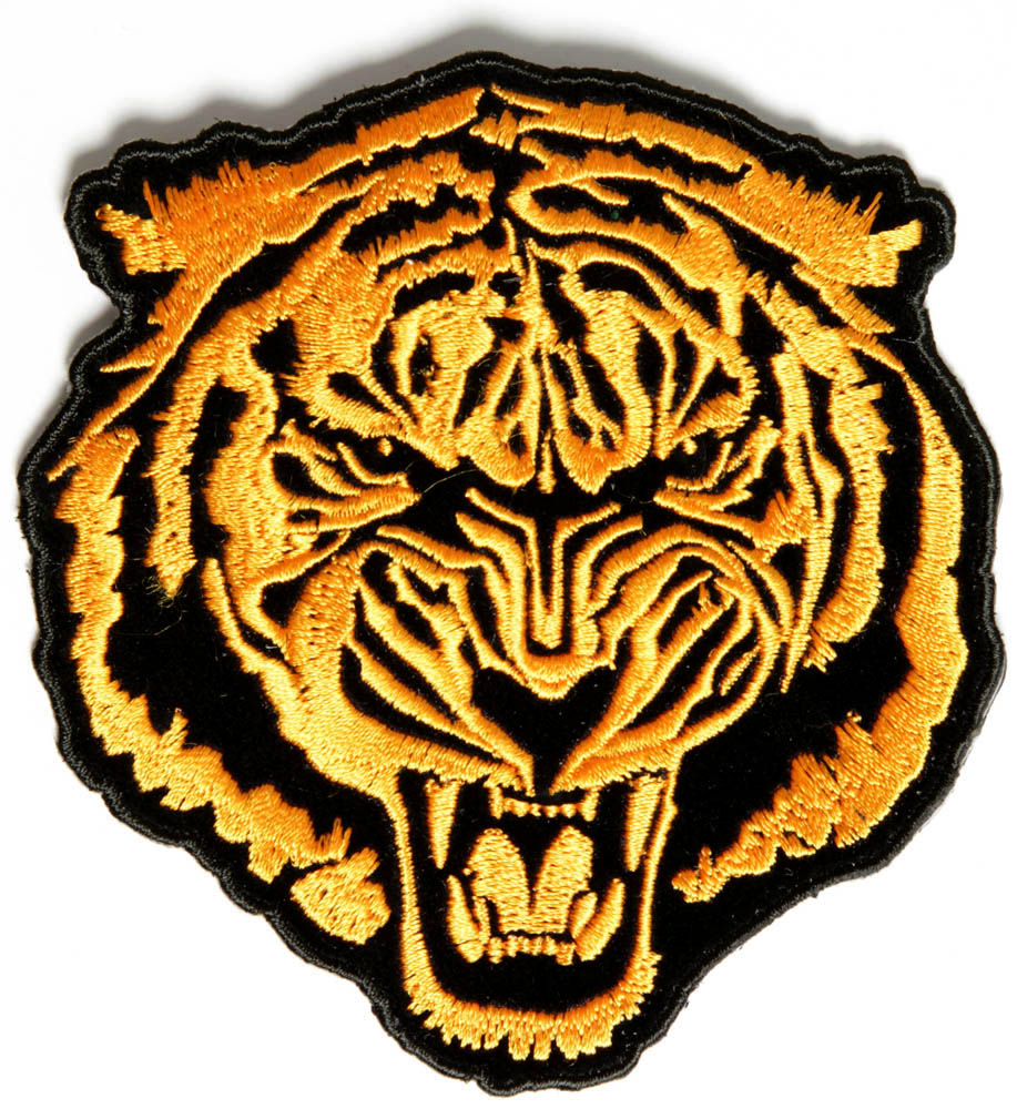 Download Small Orange Baron Tiger Patch | Wild Animal Patches ...