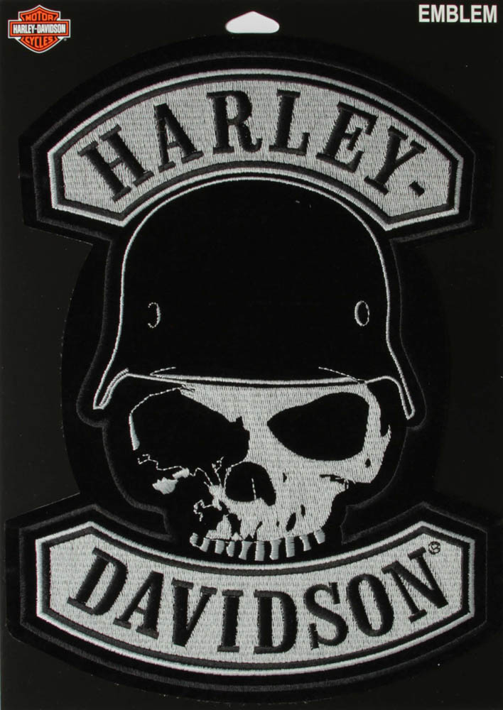 Harley Davidson German Skull Large Cap Patch