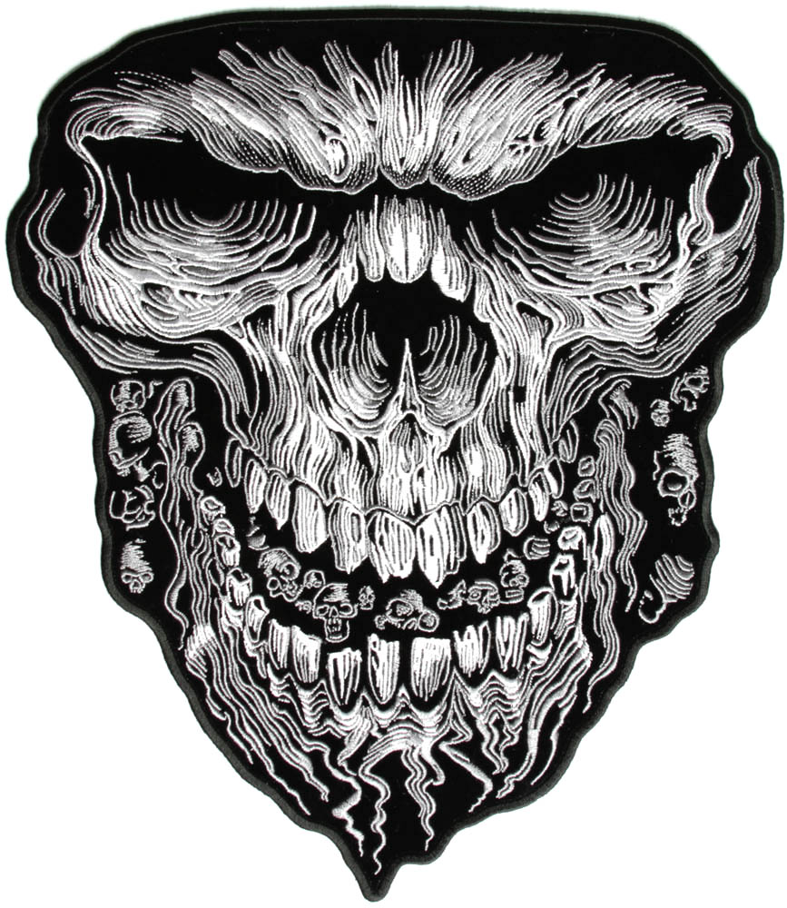 Large Vibration Skull Patch Skull Patches Thecheapplace 4778