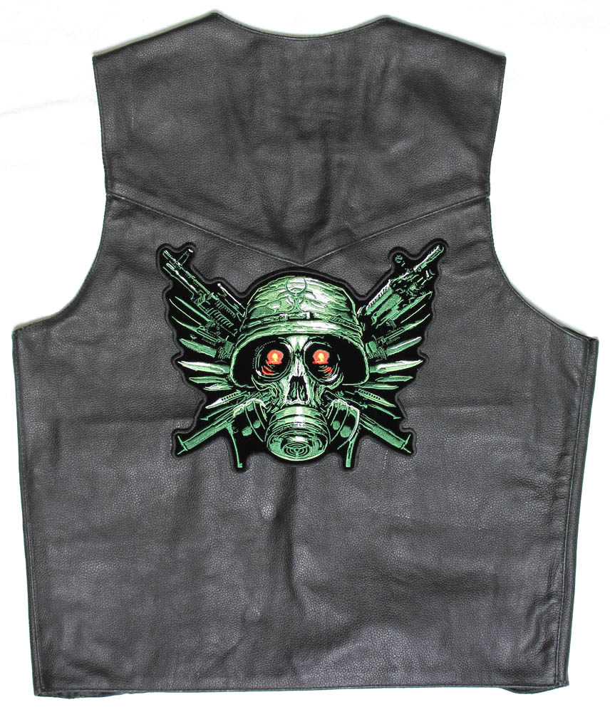 Green Gas Mask Skull PATCH | Military Patches -TheCheapPlace