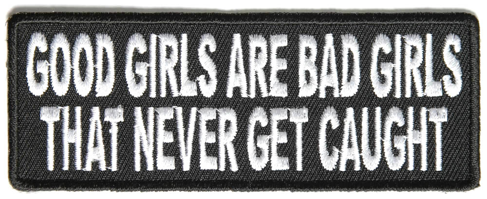 Lady Biker Embroidered Patches