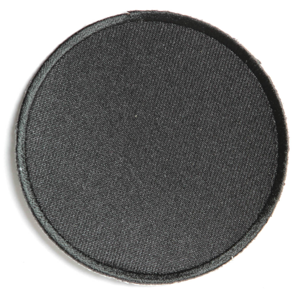 Black 3 Inch Round Blank Patch | Blank Patches -TheCheapPlace