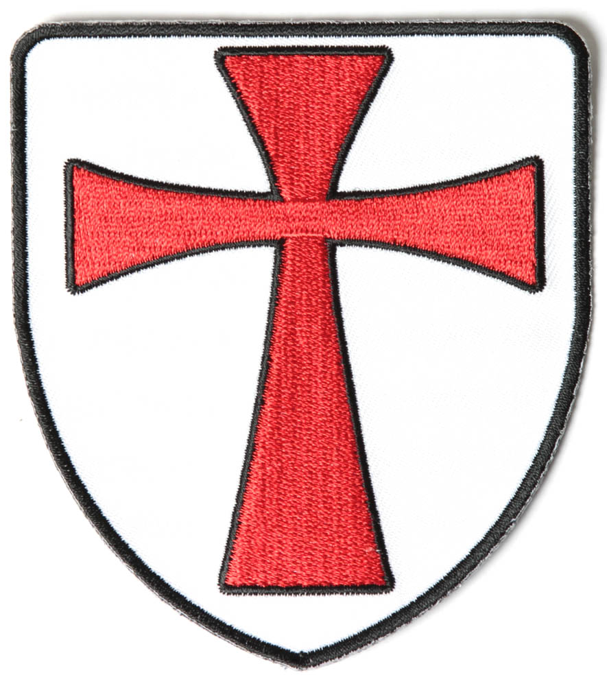 Knights Templar Shield Patch | Christian Patches -TheCheapPlace