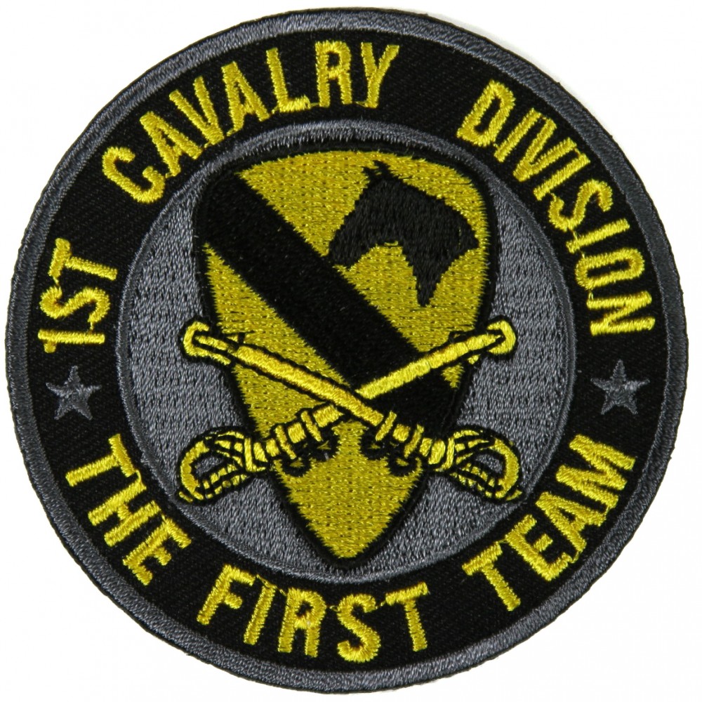 1st Cavalry Division Patch The First Team | Army Patches -TheCheapPlace