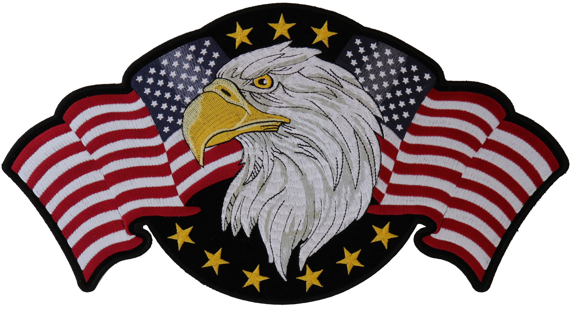 Eagle American Flags Embroidered Iron On Patch Thecheapplace 7618