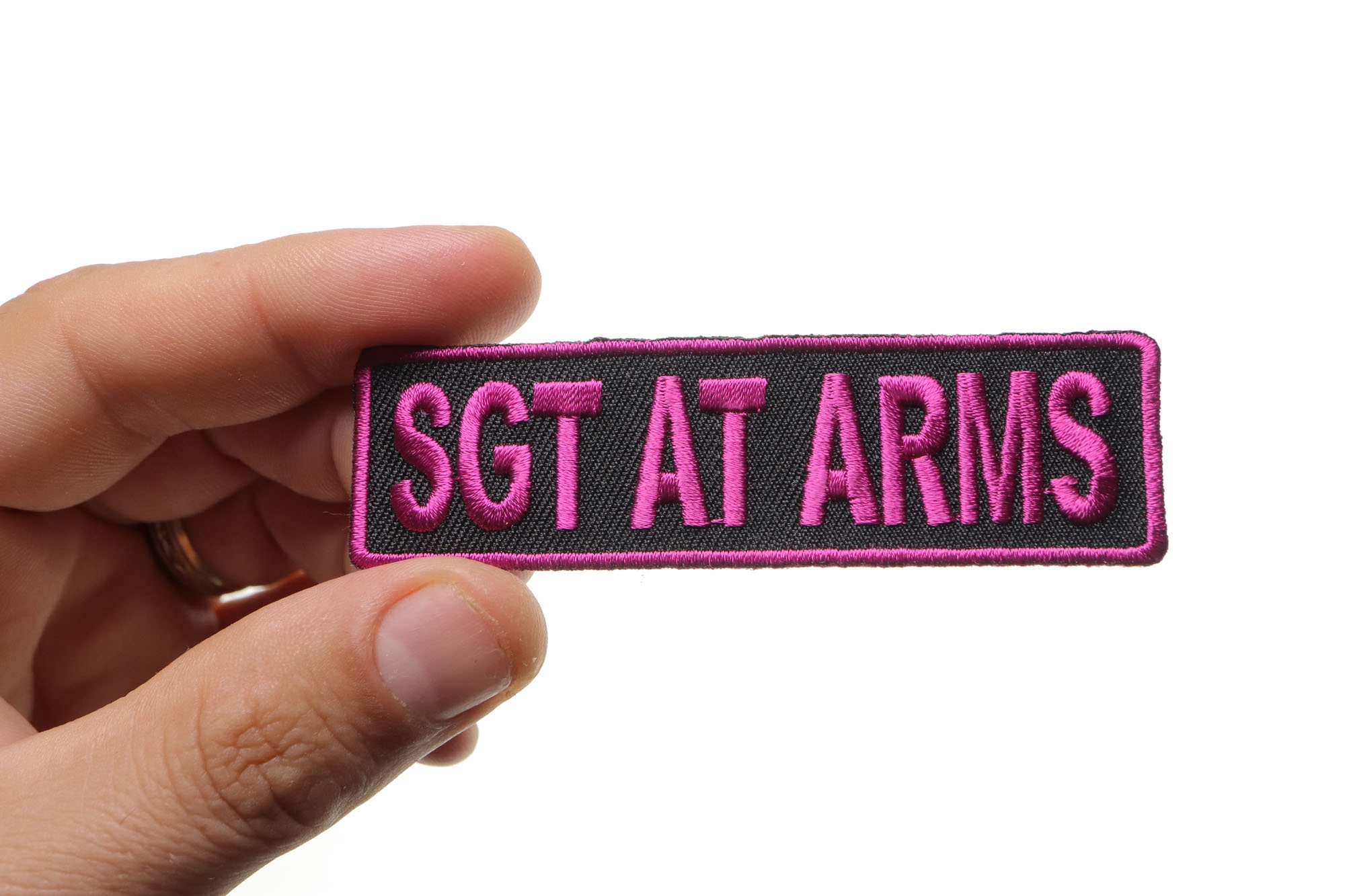 Sgt At Arms Patch Black Pink Iron On Club Patch By Ivamis Patches