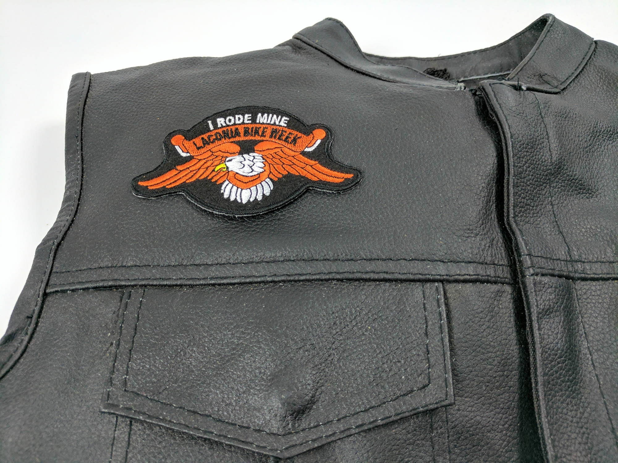 Laconia I Rode Mine Orange Eagle Patch by Ivamis Patches