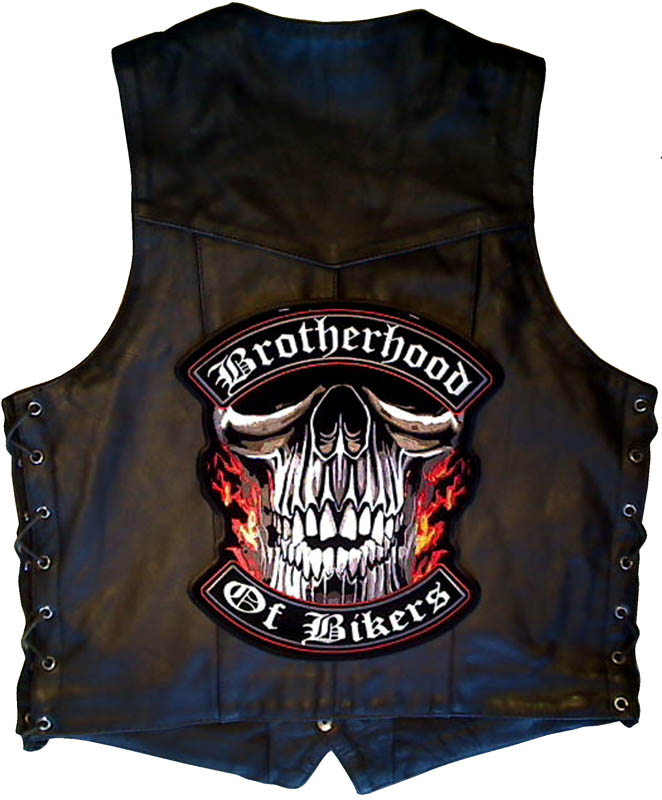 Brotherhood Of Bikers Large Vest Biker PATCH | Biker Patches -TheCheapPlace