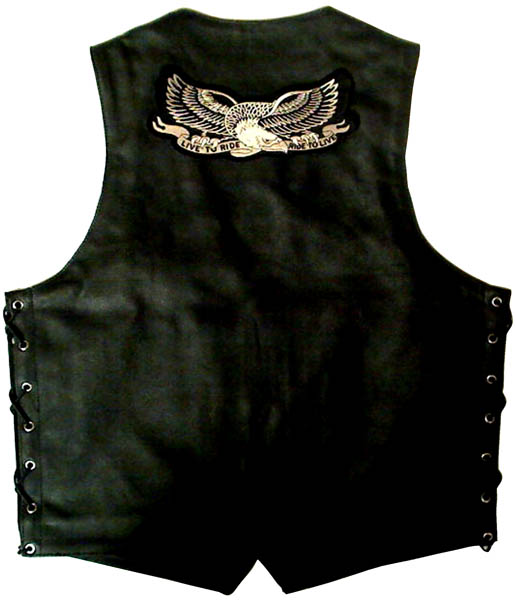 Live To Ride Eagle PATCH Large | Biker Patches -TheCheapPlace