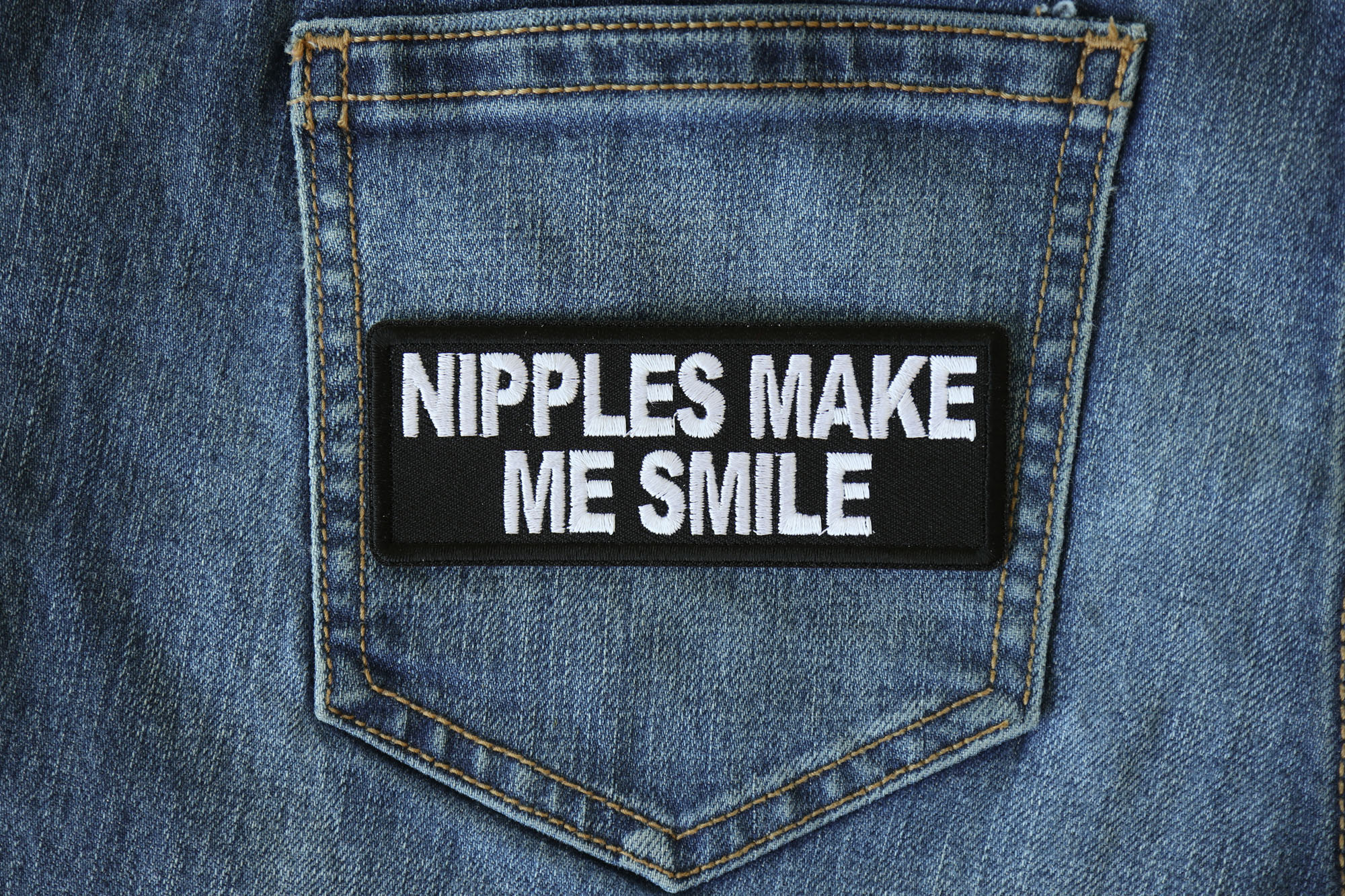 Nipples Make Me Smile Patch, Funny Patches for Adults by Ivamis Patches