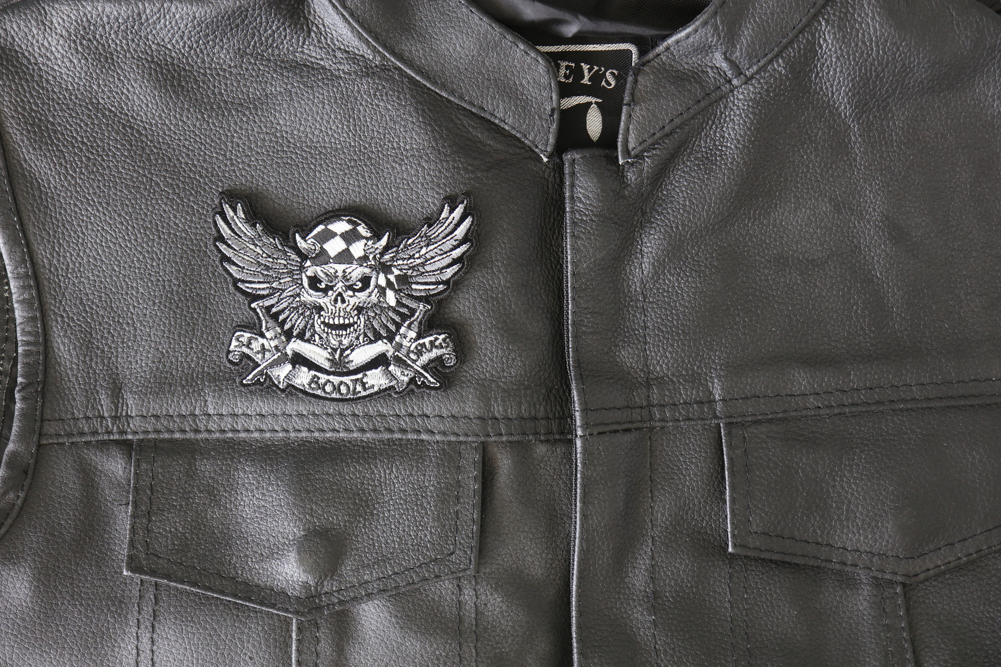Sex Booze Drugs Checkered Skull And Wings Biker Patch Thecheapplace 