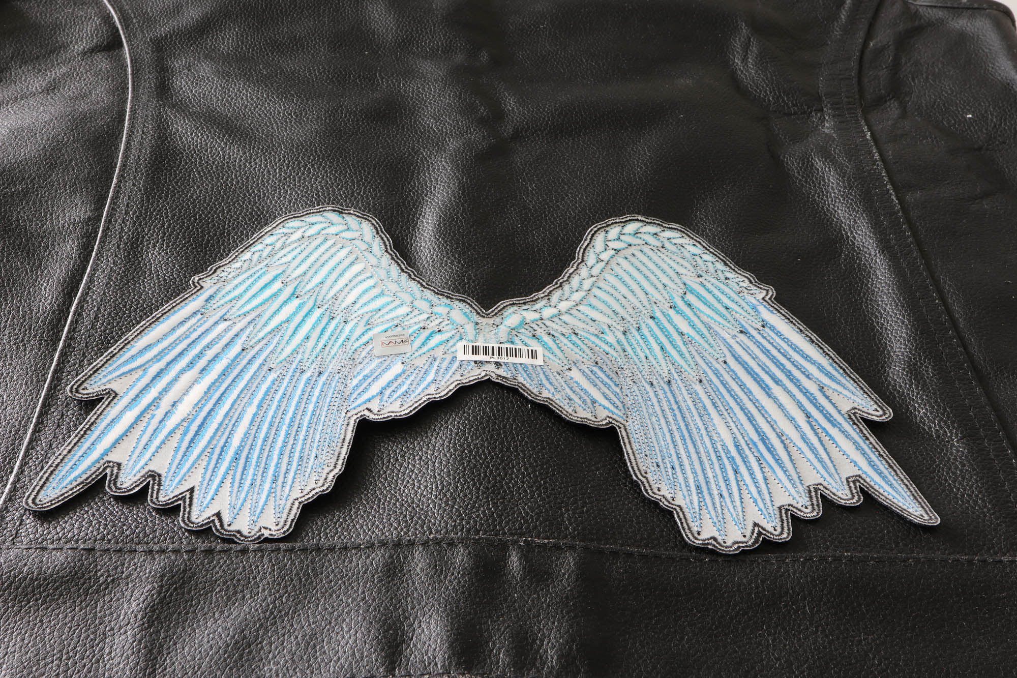 Angel Wings Beautifully Embroidered In Blue Large Back Patch Angel Wing Patches Thecheapplace 9592