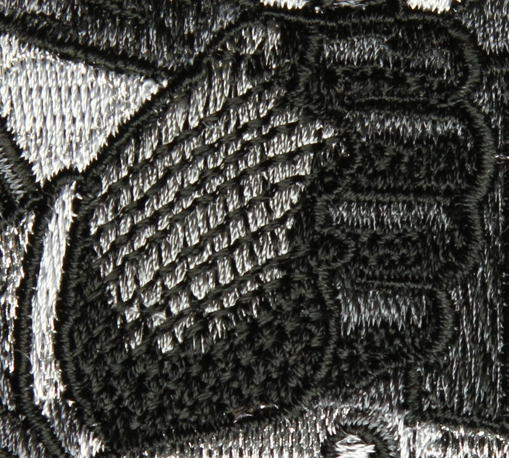 Details of our embroidery stitches on our patches