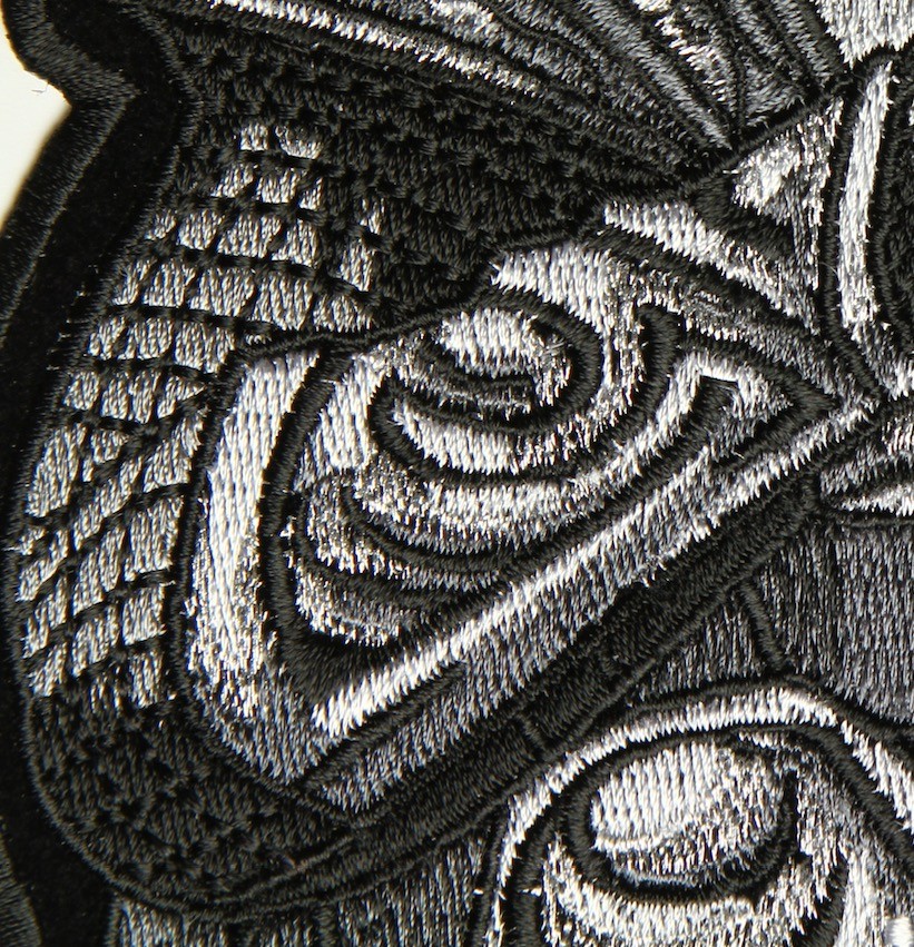 Details of our embroidery stitches on our patches