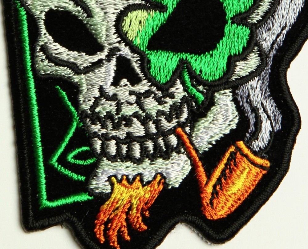 Details of our embroidery stitches on our patches