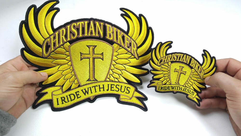 New Christian Biker Patch in Yellow Just Arrived