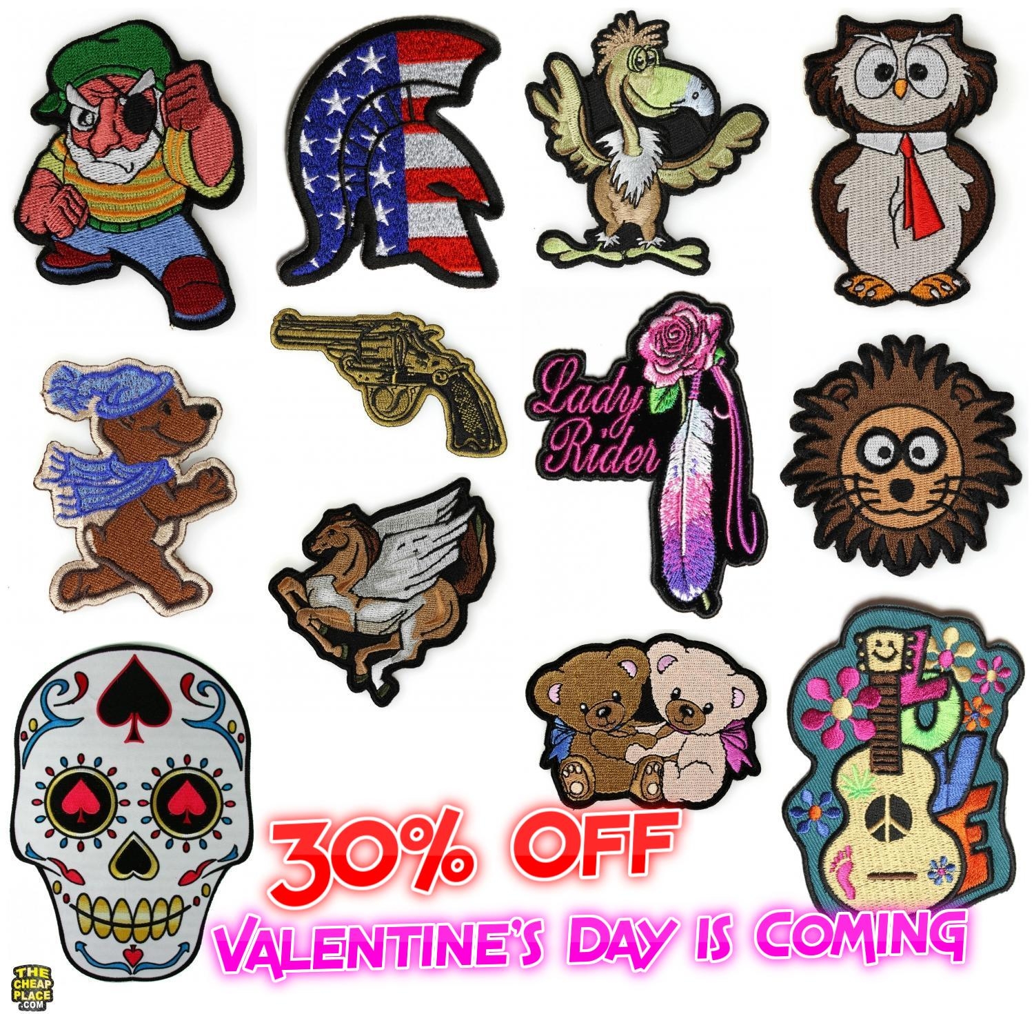 30 Percent Off, 180 Different Patches, This week Only