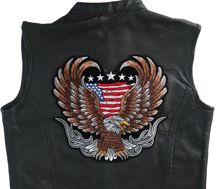 Custom Embroidered 12 Side Rocker Vest Patch Motorcycle Biker Patch Club MC