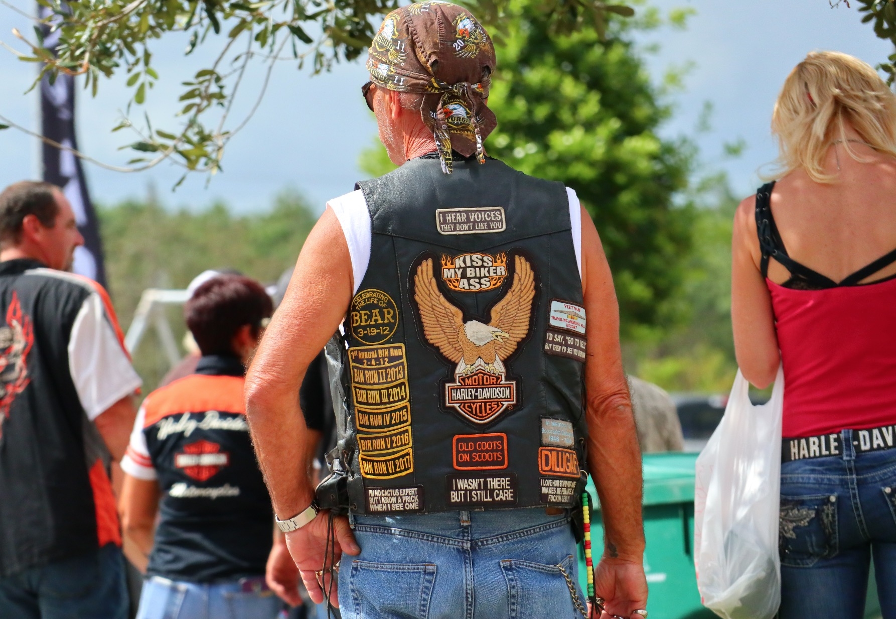 Biker and his awesome Riding Vest