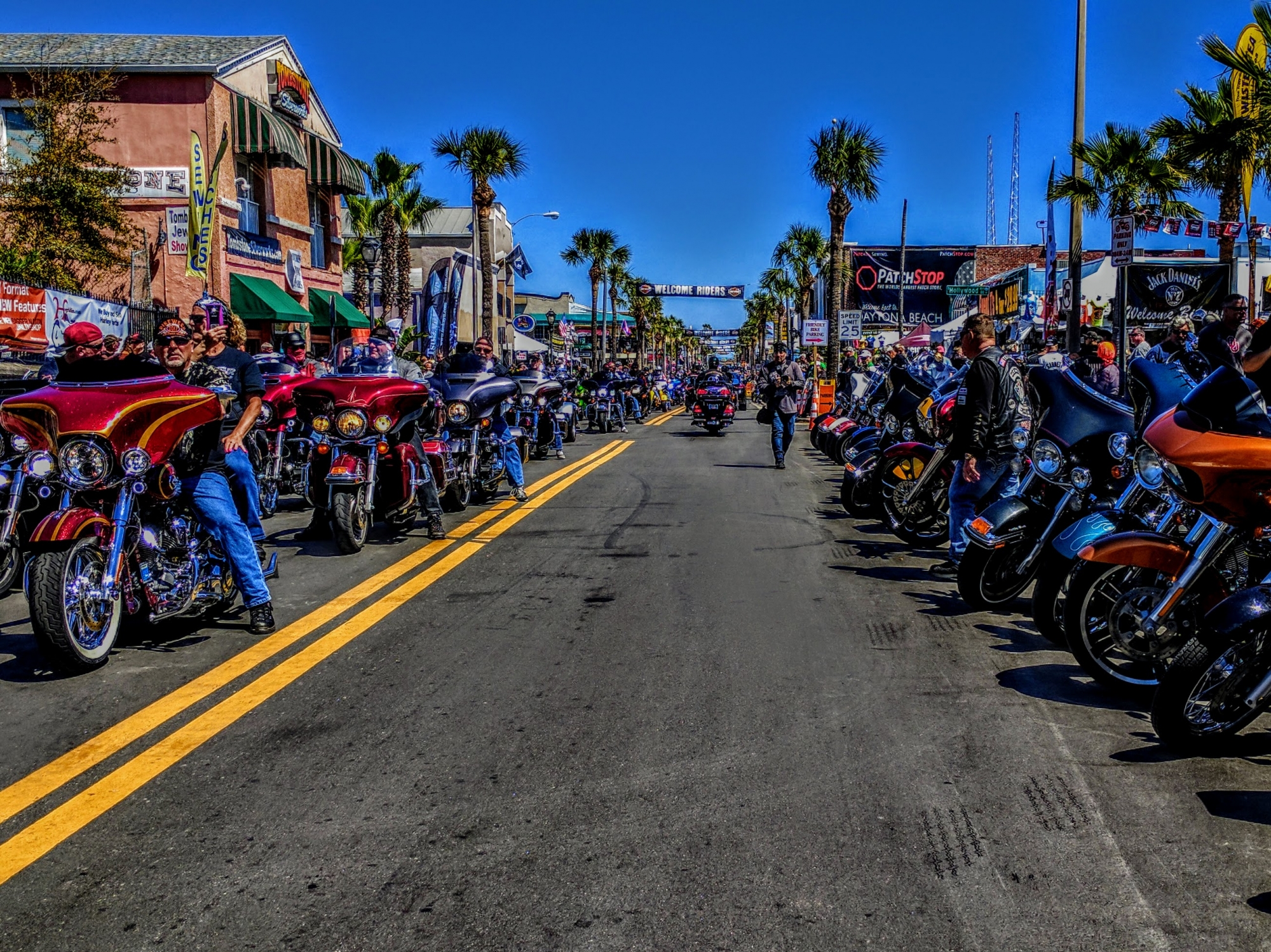 Bikers at Daytona Bike Week