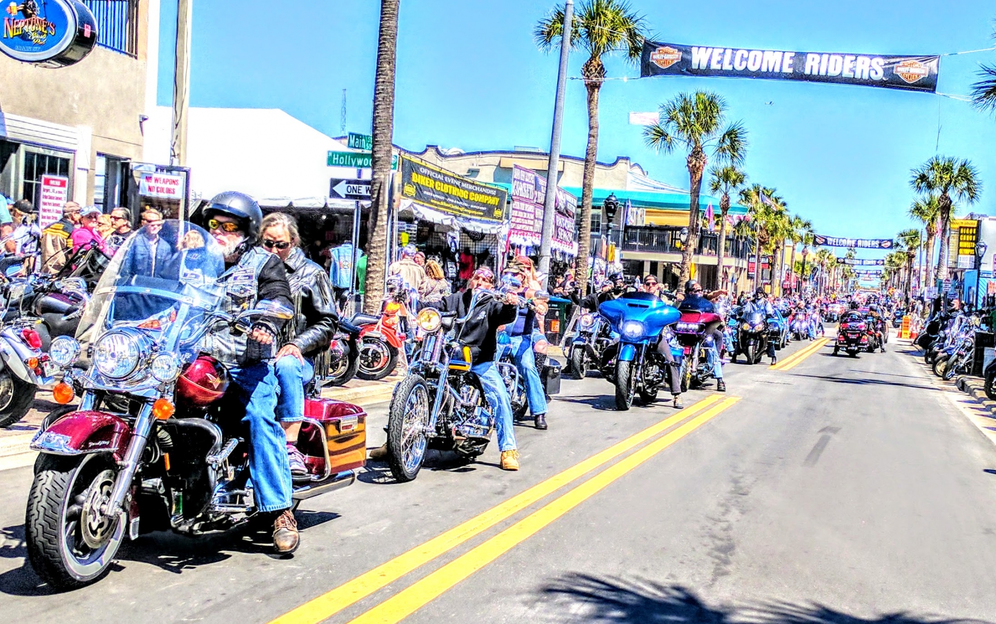 Bikers at Daytona Bike Week