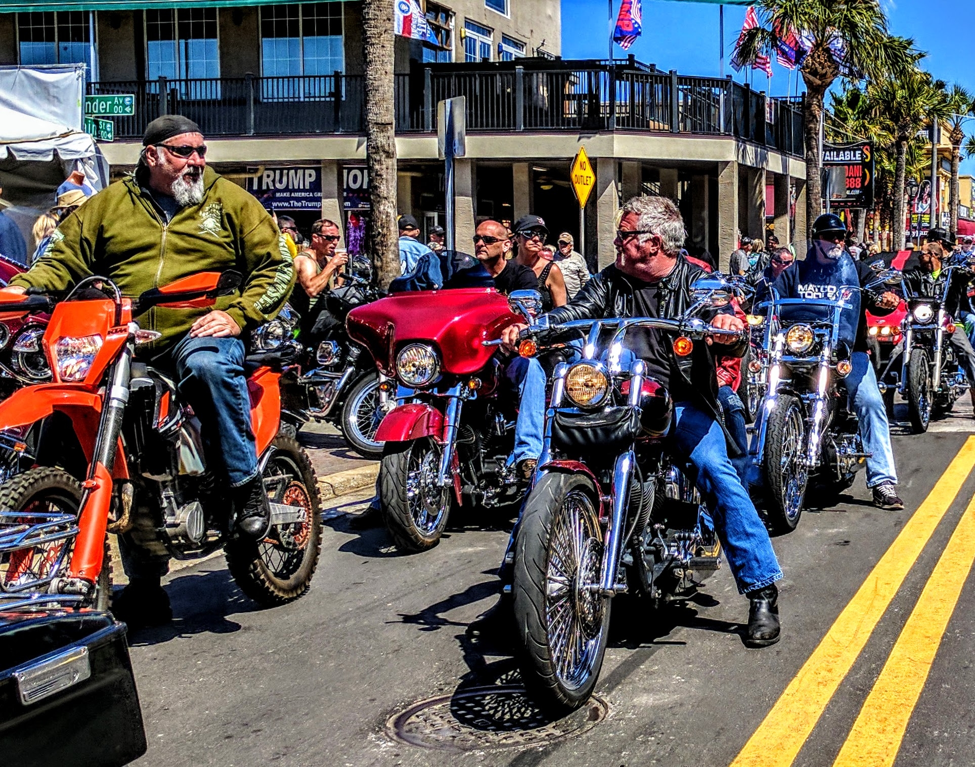 Bikers at Daytona Bike Week