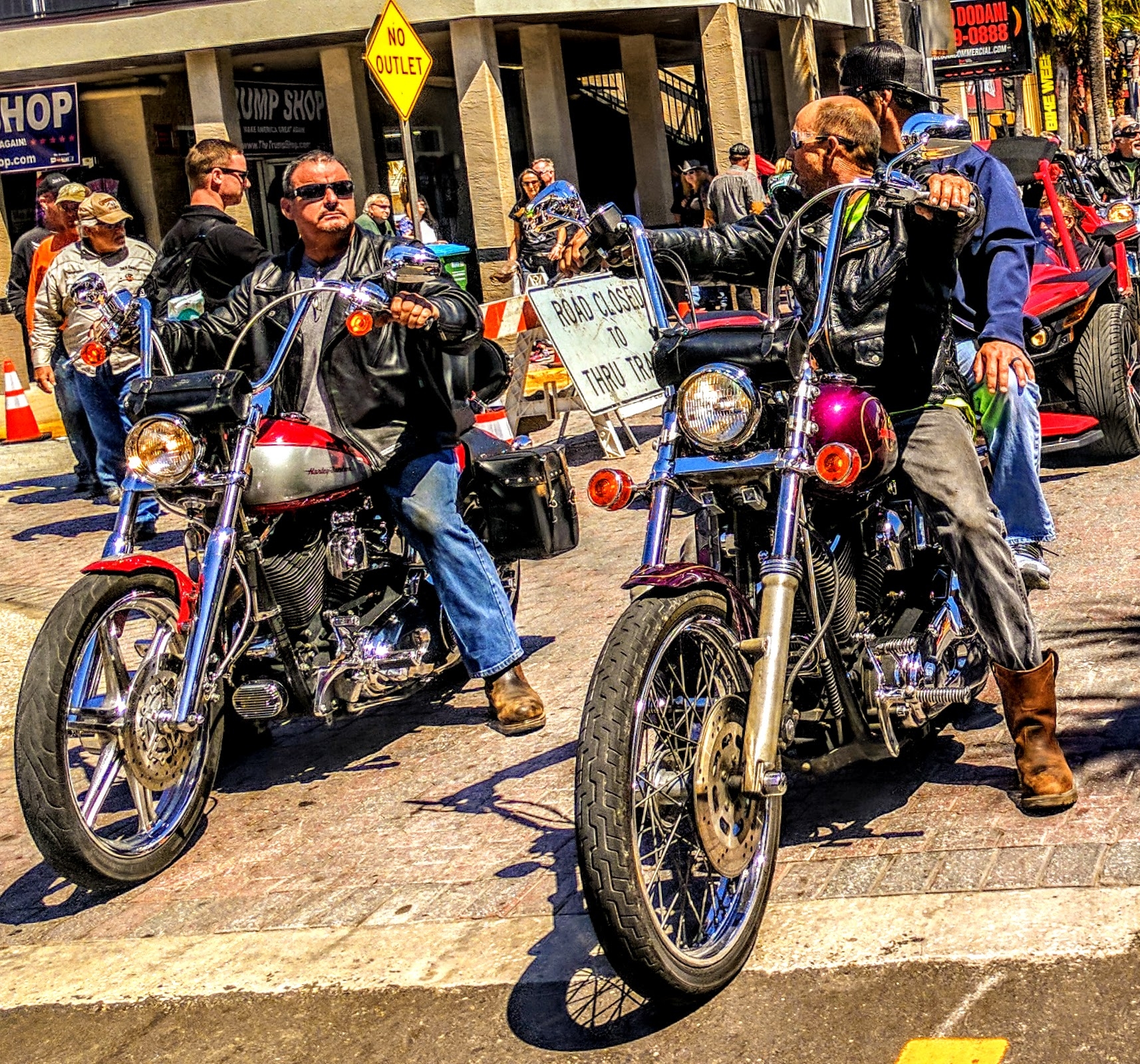 Bikers at Daytona Bike Week