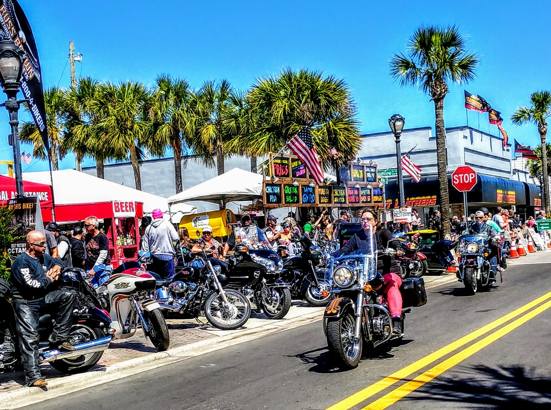 Bikers at Daytona Bike Week