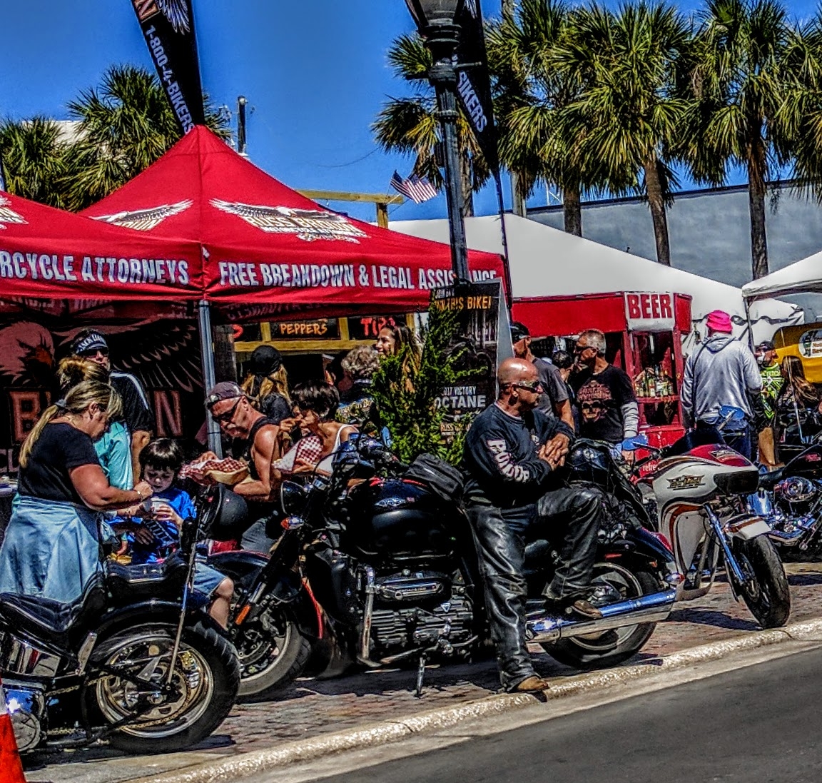 Bikers at Daytona Bike Week