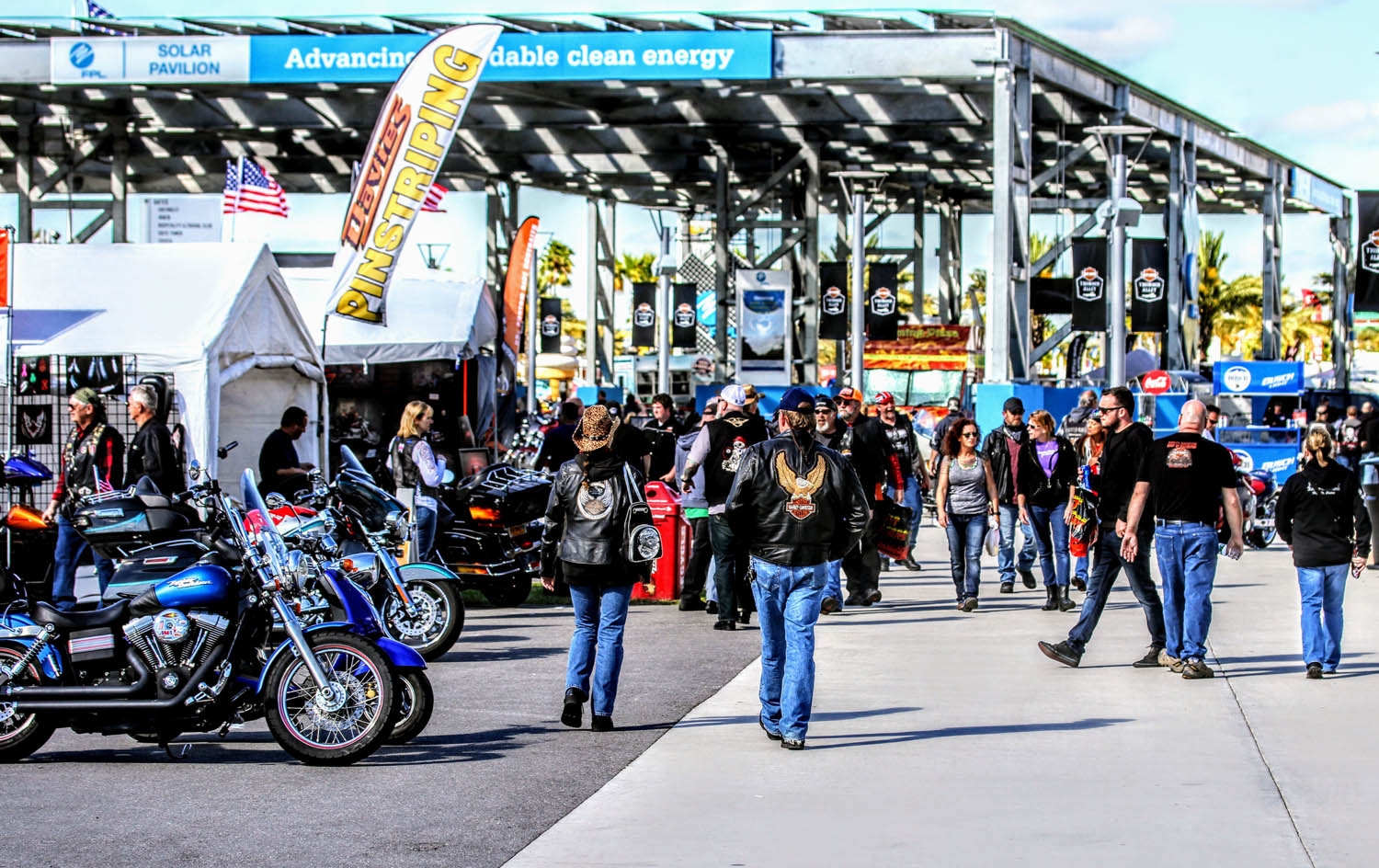 Scenes from the Daytona Speedway at Bike Week 2017