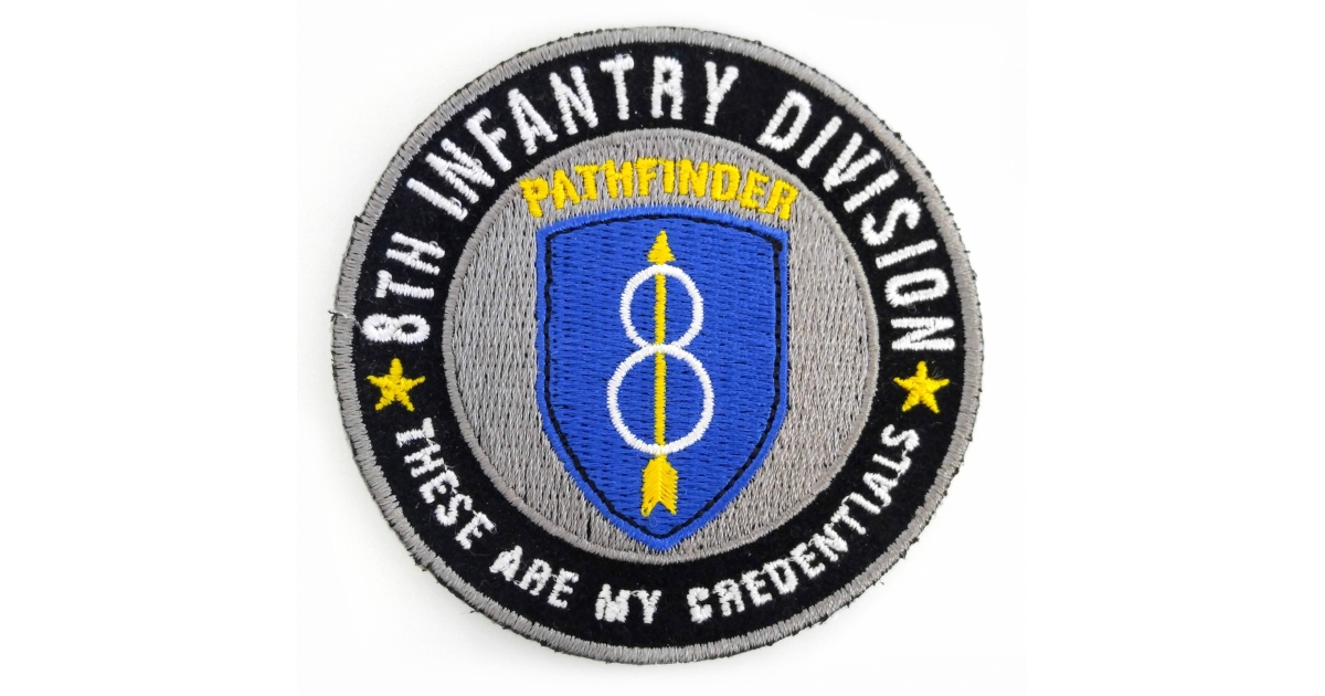 8th Infantry Division Pathfinder Patch | Army Patches -TheCheapPlace