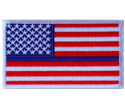 Blue Stripe US Flag Patch for Police, Flag Patches by Ivamis Patches