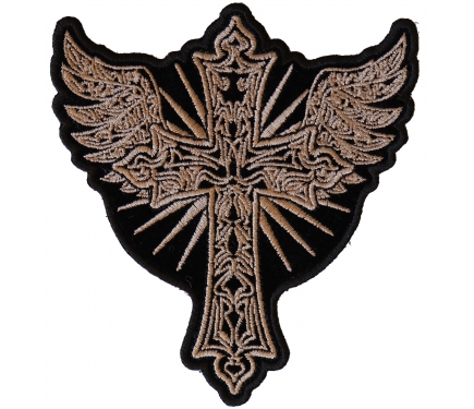 Christian Cross with Wings Patch by Ivamis Patches