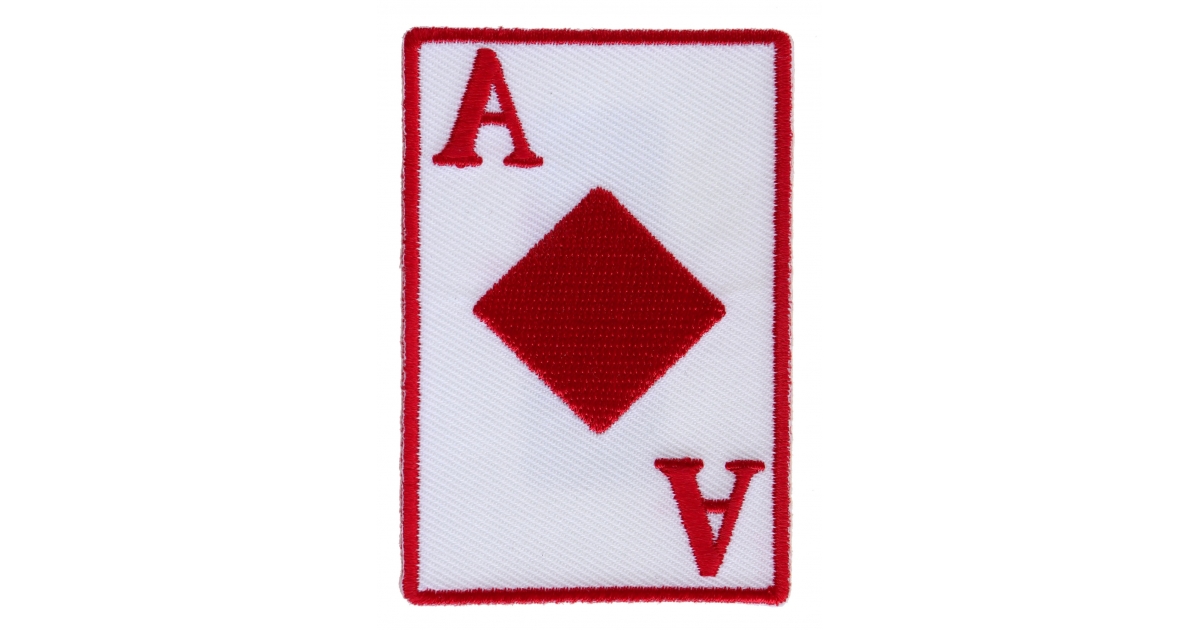 Ace Of Diamonds Novelty Iron on Patch - Iron on Novelty Patches by ...