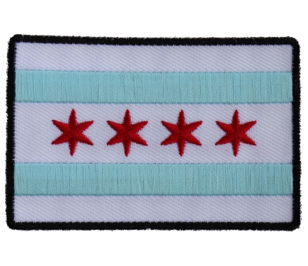 Chicago City Flag Patch by Ivamis Patches