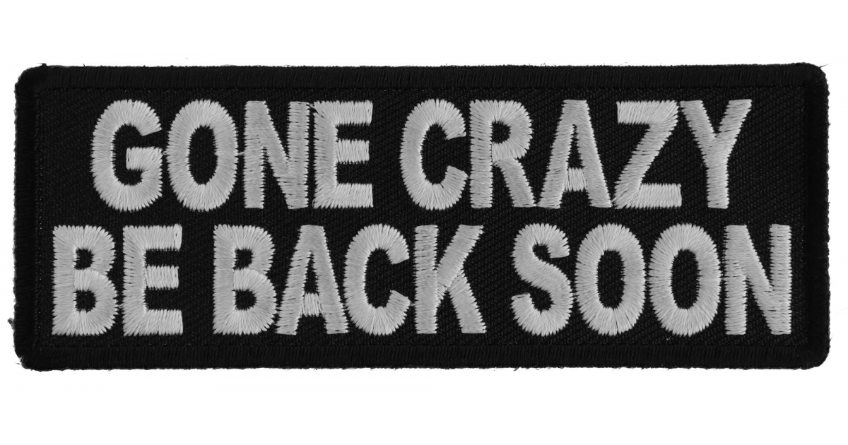 You Don't Have To Be Crazy To Work Here We'll Train You Funny Iron on Patch  - Iron on Funny Patches by Ivamis Patches