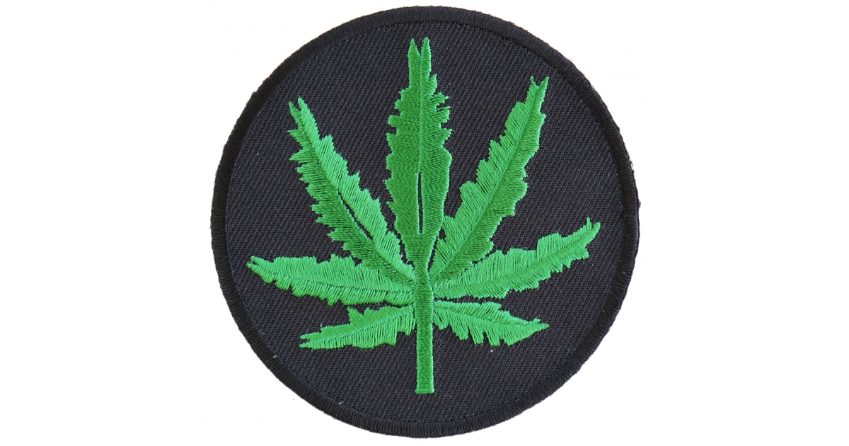 Shop Marijuana Leaf Embroidered Patch | Embroidered Pot Patches by ...