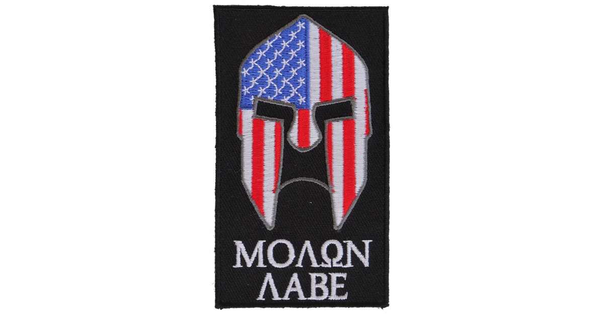 Molon Labe Spartan Patch With US Flag | Don't Tread on Me -TheCheapPlace