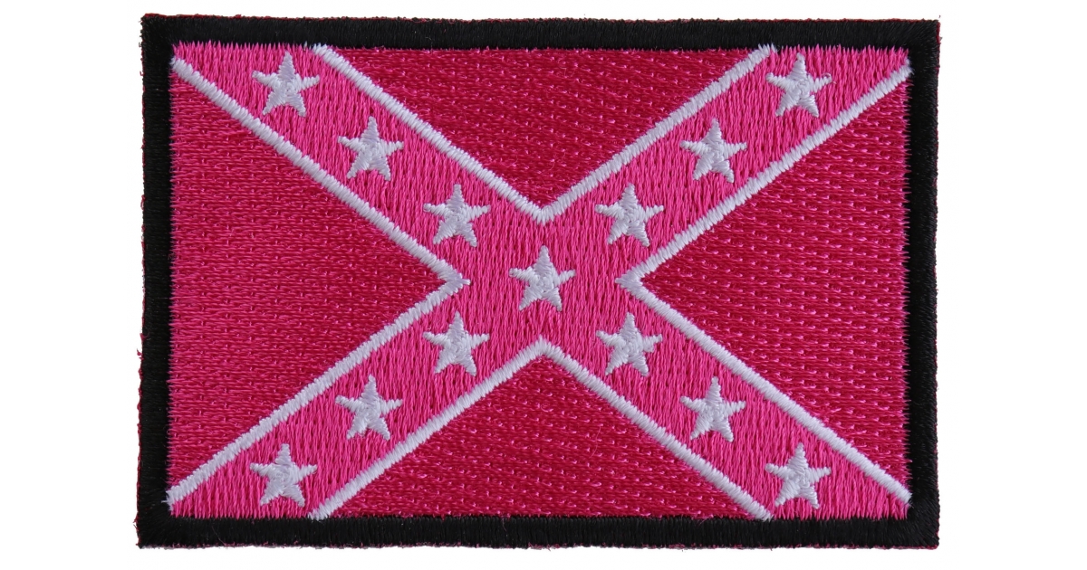 Set of 6 Confederate Flag Patches in Different Colors by Ivamis Patches