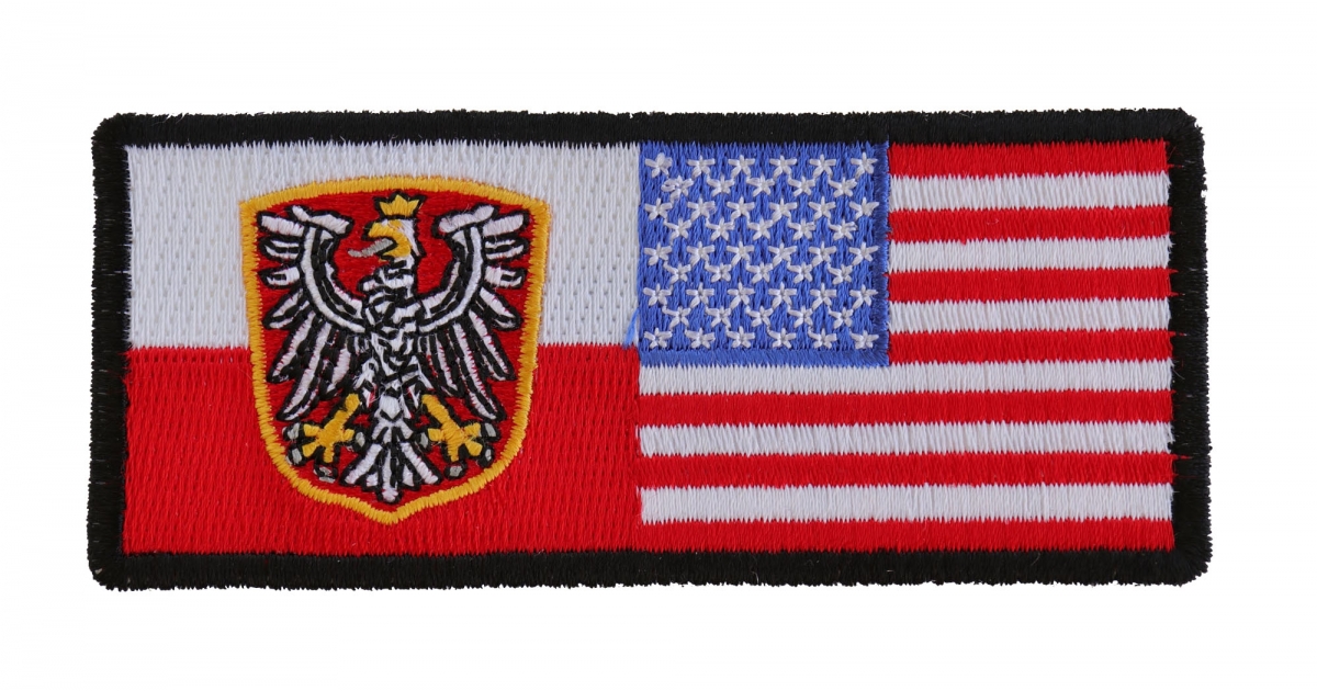 Polish American Flag | Embroidered Patches by Ivamis Patches