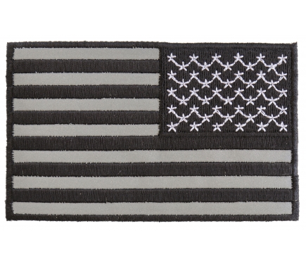 Reversed American Flag Black and Reflective 4 Inch Patch | American ...