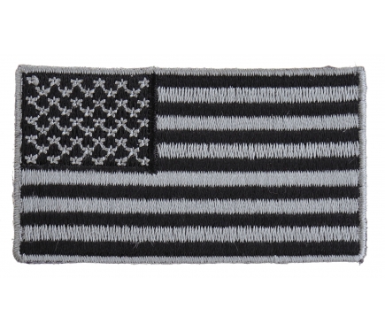 US Flag Patch Black and White 3 Inch by Ivamis Patches