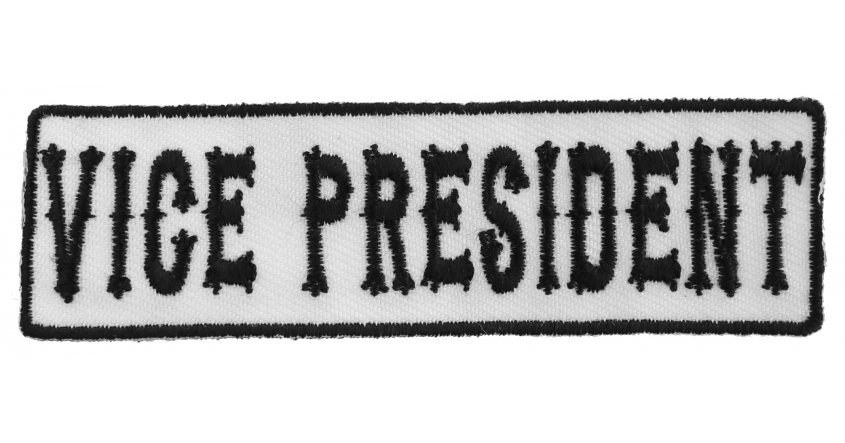 vice-president-patch-black-on-white-ranks-titles-nicknames-thecheapplace