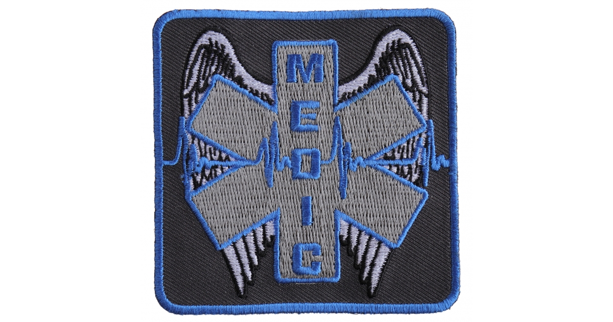 Iron On EMT Shield Patch  Embroidered Patches by Ivamis Patches