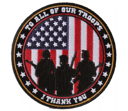 To All Our Troops I Thank You Patch by Ivamis Patches