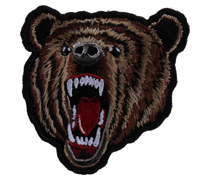 Iron On Bear Patch Small | Embroidered Patches by Ivamis Patches